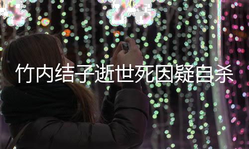 竹内竹内资料作品结子结子介绍个人代表疑自逝世死因杀 是谁
